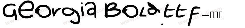 Georgia Bold.ttf字体转换